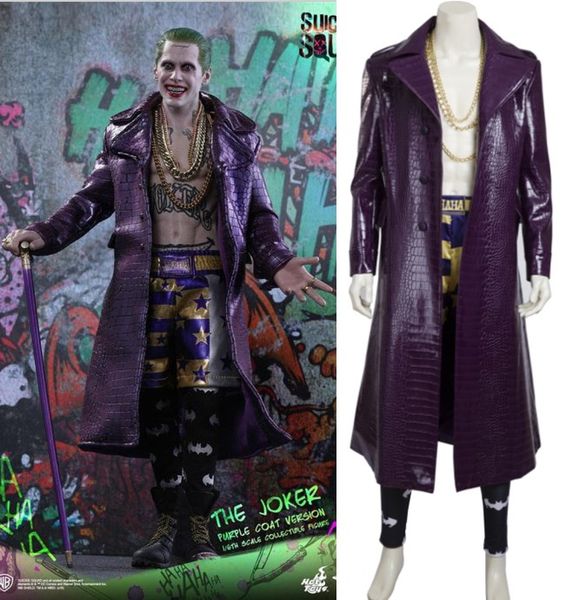 Suicide Squad Joker tenue cosplay costumes d'halloween de haute qualité