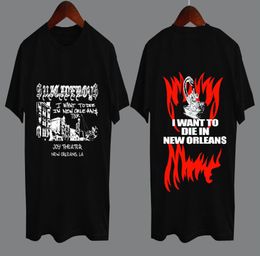 SUICIDEBOYS 2018 TOUR JE VEUX MOURIR À LA NOUVELLE-ORLÉANS UICIDEBOYS T-shirt Taille S À 3XL Men039S T-shirts De Haute Qualité Top T-shirt 4891737