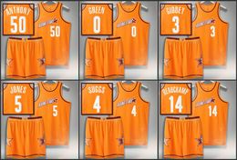 Pak Cole Anthony Jalen Suggs Tyrese Maxey Herbert Jones Josh Giddey Jalen Groen MarJon Beaucham 2022 Rising Stars Jersey Oranje Uniform Korte sets