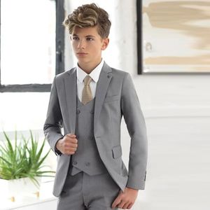 Costume pour garçons, Blazer formel, smoking de mariage, ensemble 3 pièces, veste, gilet, pantalon, vêtements complets pour enfants