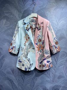 Veste de costume, décoration, coupe slim, petit parfum anti-âge, haut de costume, sensation haut de gamme, nouveau S-XL pour la mode printemps/été 2023, manteau perlé pour femmes, trois couleurs et quatre