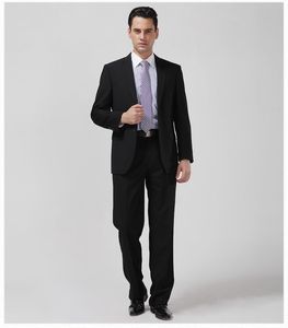 Pak mannelijke slanke formele bruidegom getrouwde herenkleding slijtage commerciële pakken heren business pakken (jas + broek + stropdas)
