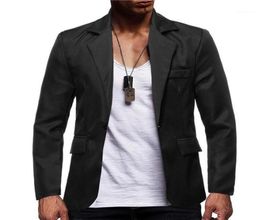 Traje de hombre chaqueta Casual Blazer traje de boda Terno Slim Fit negocios talla grande moda sólido hombre Streetwear abrigo Trajes Homme Men4786584