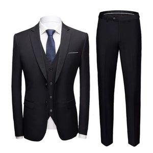 Costume sépare tous les matchs d'affaires à manches longues, pantalon formidable, gilet sans manches, ensemble 3 pièces pour mariage 240123