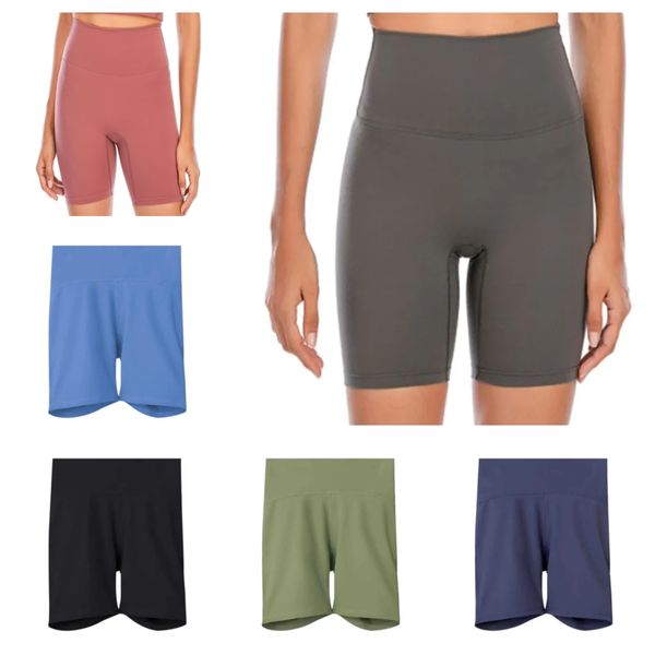 traje de yoga trajes de yoga lululemens lulus alinean deportes femeninos pantalones cortos de yoga de cintura alta pantalones de 4 puntos para el gimnasio del gimnasio del gimnasio Leggings Q1Y6#