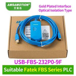 Adecuado FATEK FBS serie PLC Cable de programación Línea de descarga de datos de comunicación USB-FBS-232P0-9F 297O