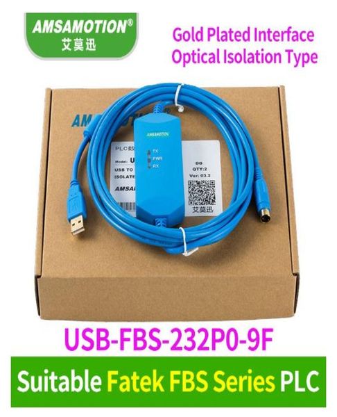 Fatek FBS FBS Série PLC PROGRAMMING Câble Communication Données Données de téléchargement USBFBS232P09F2257986