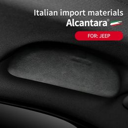 Geschikt voor Alcantara Gids Freeman Flip Bont Brillenkoker Gewijd Auto Zonnebril Opbergrek 240118