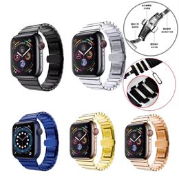 Convient pour Apple Ultra Watch, boucle papillon à une perle, bracelet en acier inoxydable, série Apple Watch, bracelet en bambou 38 MM 40 MM 41 MM 42 MM 44 MM 45 MM 49 MM