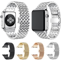Convient pour Apple Watch bracelet motif Dragon bracelet en acier inoxydable sept métal Ultra bracelet 38 MM 40 MM 41 MM 42 MM 44 MM 45 MM