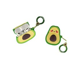 Geschikt voor avocado AirPods 1e/2e generatie Pro oortelefoonhoes 3e generatie Apple schattige cartoon siliconen beschermhoes