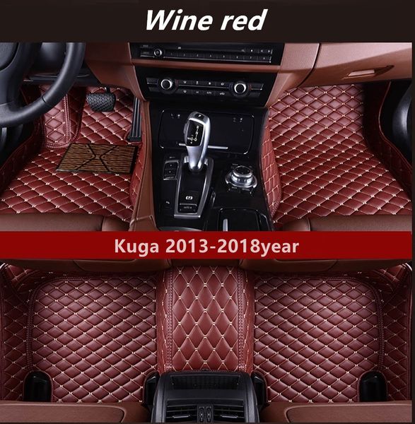 Adecuado para Ford Kuga 2013-2018 año, alfombrilla antideslizante no tóxica personalizada para coche