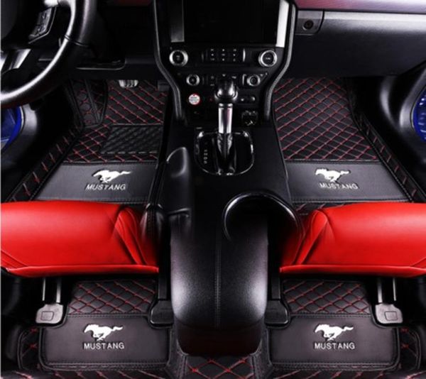 Adecuado para Ford Mustang 2015-2021 Alfombras antideslizantes impermeables personalizadas de lujo, alfombra para piso, no tóxica e inodora 3556527