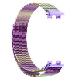 Convient pour Huawei Band 8 Milan Magnetic Band Smart Wristban Bracelet Huawei Band 8 accessoires de bracelet en métal