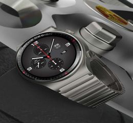 Convient pour Huawei Pro Strap Metal GT2 Porsche ECG Titanium Grey Belt Smart Watch Watchgt Stainls Steel Glory Magy II GT46MM CRE2611172