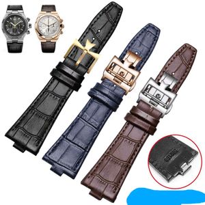 Convient pour Jiangshi Dandun VC Crossover Four Seas 4500v5500v Montre en cuir véritable à dégagement rapide avec accessoires de chaîne à bouche surélevée