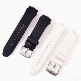 Convient pour LG Urbane 2 LTE LG W200 Smart Sile Bracelet en caoutchouc Bracelet noir blanc ceinture bande H220419317g