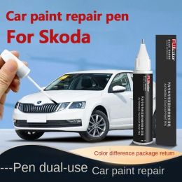 Convient pour la réparation de la peinture Skoda pour scratch octavia Rapid Rs Superb Kamiq Rapid Kodiaq Touch-Up Pen White Speedy Paint Marker