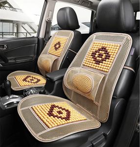 Convient pour l'été perles en bois coussin de siège de voiture housse de siège universelle Massage respirant accessoires d'intérieur de voiture 5224962