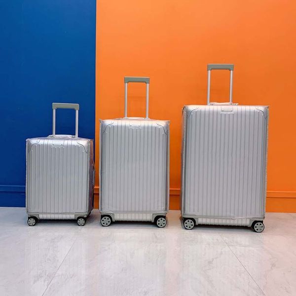 Valise de créateur avec roulettes, sac koffer, accessoire de valise, sac de mode, grande capacité, cuir verni, loisirs, vacances, trolley