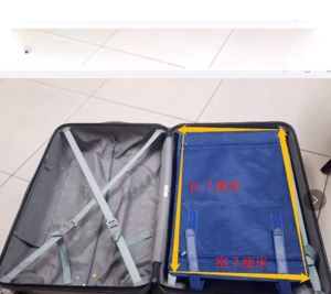Kofferpartitie 20 inch 16 18 koffer luxe kofferbak tas spinnerwiel reistas plunjezak, lederen regenboog bagageriem Cross Belt Pack