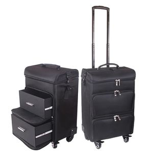 Valise professionnelle femmes chariot trousse de maquillage grand bagage à roulettes nouvelle boîte cosmétique beauté tatouage manucure boîte à outils multicouche avion carabine taille valise