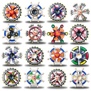 Finger juguete partido favor doble capa metal fidget spinner gingtip gyroscopio juegos mano hilanders dragon alas ojo descompresión ansiedad juguetes