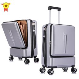Koffers 20 "24" inch Vrouwen Rollende Bagage Reizen Koffer Case Met Laptoptas Mannen Universele Wiel Trolley ABS doos Mode