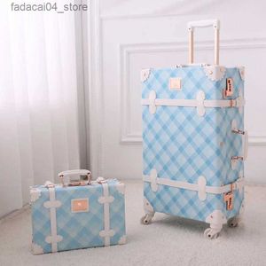 Valises 2023 Mini valise femme petite boîte de code d'embarquement étudiant petite valise fraîche et de grande valeur valise de 13 pouces Q240115