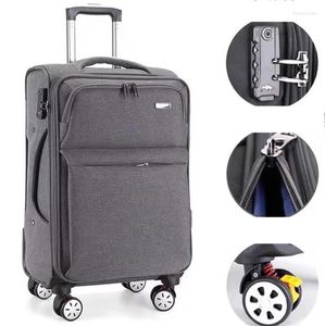 Koffers 24 Inch 28 Handbagage Softside Uitbreidbare Koffer Spinner Wielen Rollende Reistrolley