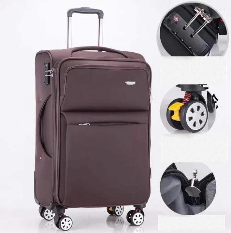 Чемоданы 24 -дюймовый мужчина бизнес 26 Оксфордский туристический багаж чемодан Сумка 28 Softside Spinner