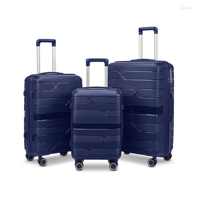 Walizki 3PCS Zestaw walizki Zestaw bagażu wózka