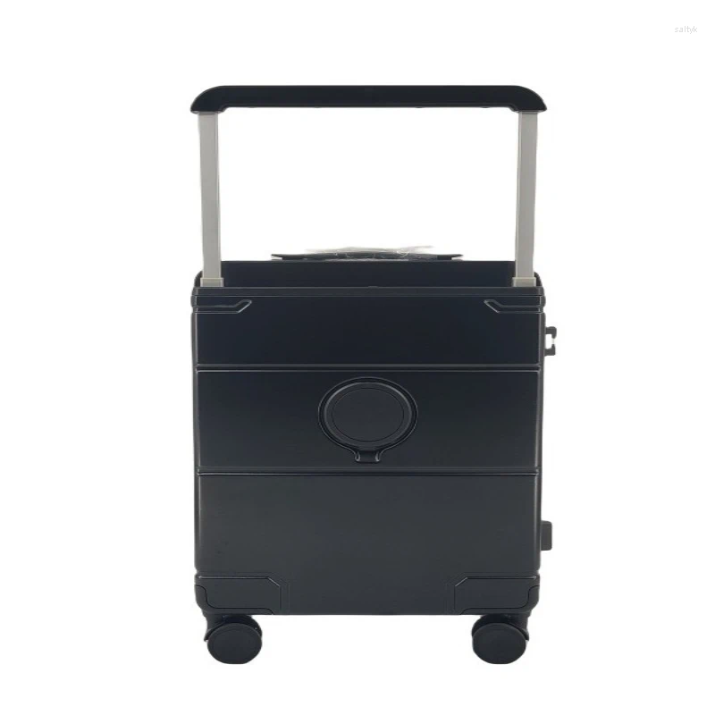 Suitcases ABS Front Opening Lever With Manual Push Luggage And Travel Box Multifunctional