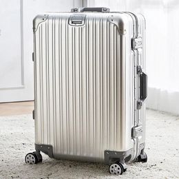 Valises bagages de voyage en aluminium avec roue de paquet serrure TSA valise d'embarquement de 20 pouces valise familiale de grande taille