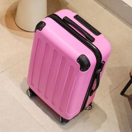 Valises de valise noire transport sur les bagages avec roues Rose Rose Hard Captive Wrap Angle Conception de conception Trunk Package 20'28 pouces