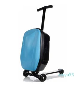 Valises Carrylove adultes Scooter bagages continuer valise à roulettes sac de chariot paresseux avec roues