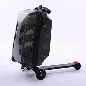 Valises Creative Scooter Roulant Bagages Roulettes Roues Valise Trolley Hommes Voyage Duffle Aluminium Carry OnSuitcases