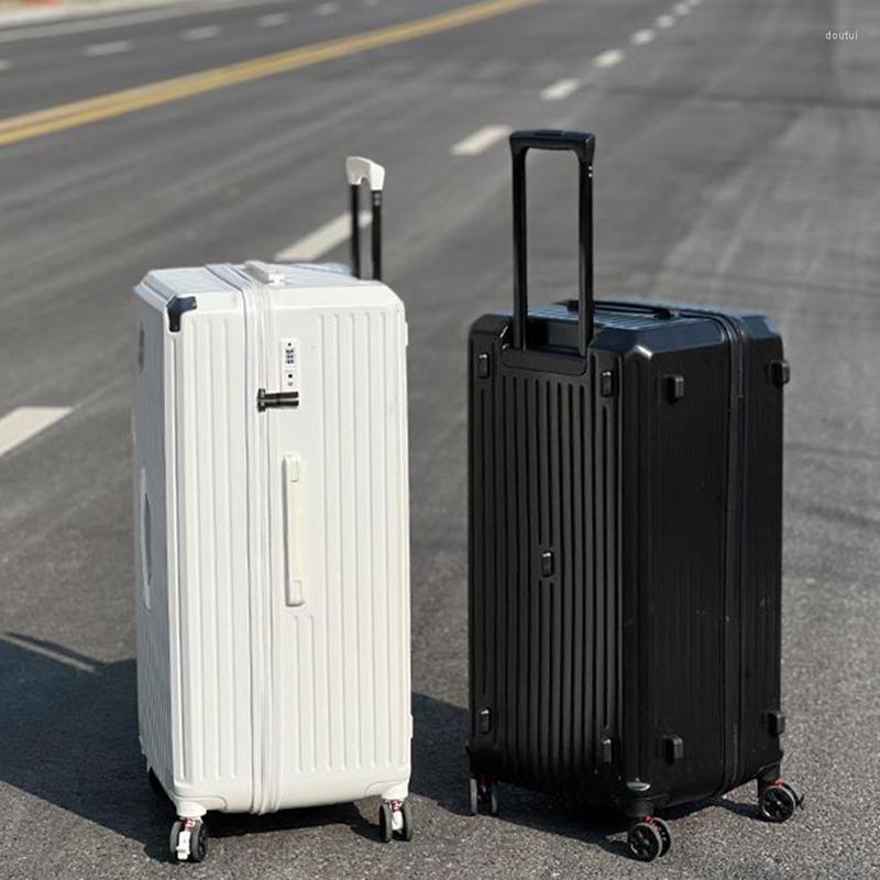 Suitcases Drop Luggage Women's Multifunctional 20 "Boarding Trolley Suitcase 24 Pull Rod Travel Bog Men's Carry On Password Box