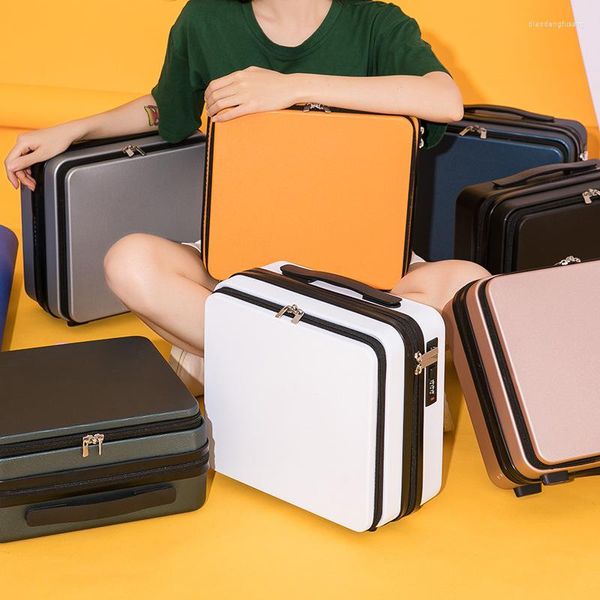 Valises Bagages Avant Petites Femmes Valise Mini Sacs À Main Mignon Mode Tendance Étudiant 16 Pouces Cosmétique Portable Et Polyvalent