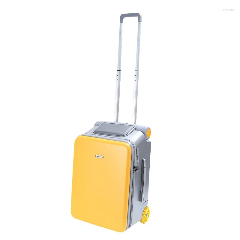 Suitcases Front Open Lid Luggage Box For Business&travel 20 Inch Trunk On Wheel Bady&child With Potable And Separable Trolley