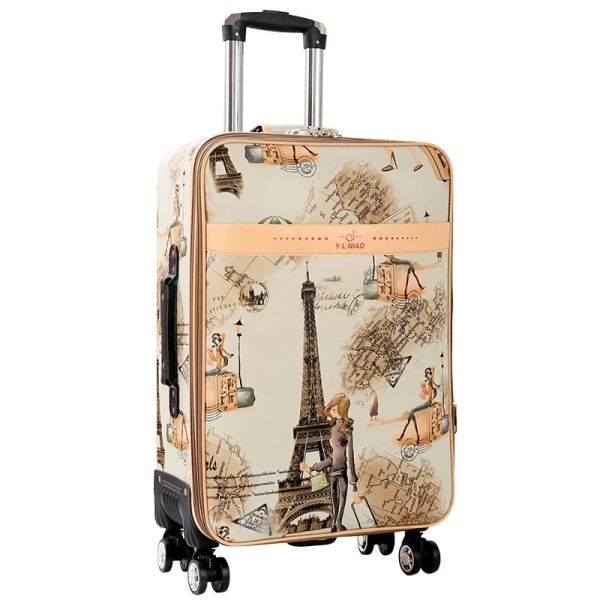 Valises GRASPDREAM 24 Carkeon Suitcase With Wheels Girl and Kids Cartoon Pictures Bangage Travel Sac Trolley Sacs