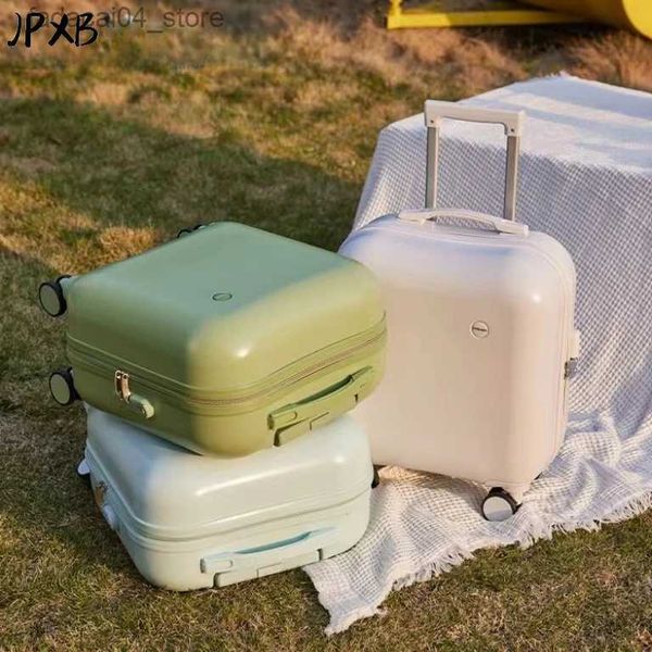 Valises JPXB valise femme 18 pouces petite lumière peut être embarquée valise cabine 20 pouces mignon boîtier de chariot enfants Mixi bagages Q240115