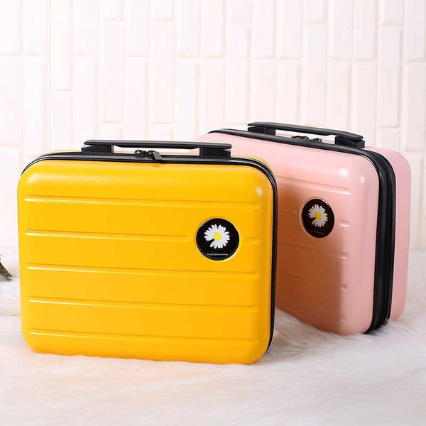Valises version coréenne 14, boîte de maquillage, jolie valise féminine, petit portable, mini sac de rangement rouge net de 16 pouces, 231215