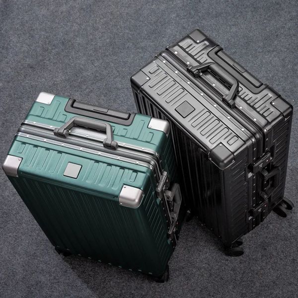 Valises bagages ABS + PC Suitcase Travel Trolley Case Women Men Mute Mute Spinner Roues Baggage de mode Roule