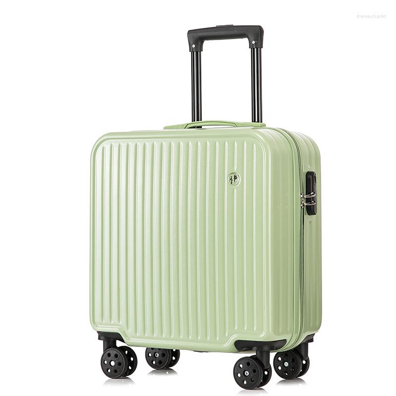 Suitcases Luggage Case Light Boarding For Men And Women 18 Inch Trolley Students Travel Zip Code Small Suitcase