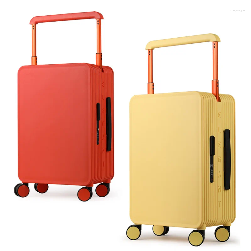 Bavullar Bagaj bölmesi geniş çekme çubuğu evrensel tekerlek 20 inç biniş bavul 24 seyahat