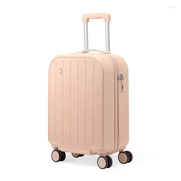 Valises bagages femme léger petit sur roues étudiants muet roue universelle mot de passe valise d'embarquement mâle 20 pouces