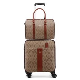 Valises de luxe en cuir Pu, ensembles de bagages avec sac à main, valise à roulettes à la mode, sac de voyage, Carry-onsSuitcases250I