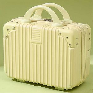 Akschriften Make -up 14 Draag kleine bagage met handgeschenken, mini -reisdoos, 16 inch wachtwoordbox 231215