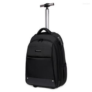 Maletas de viaje para hombre, mochila con ruedas, bolsa con ruedas de gran capacidad, bolsas de equipaje para ordenador portátil de negocios